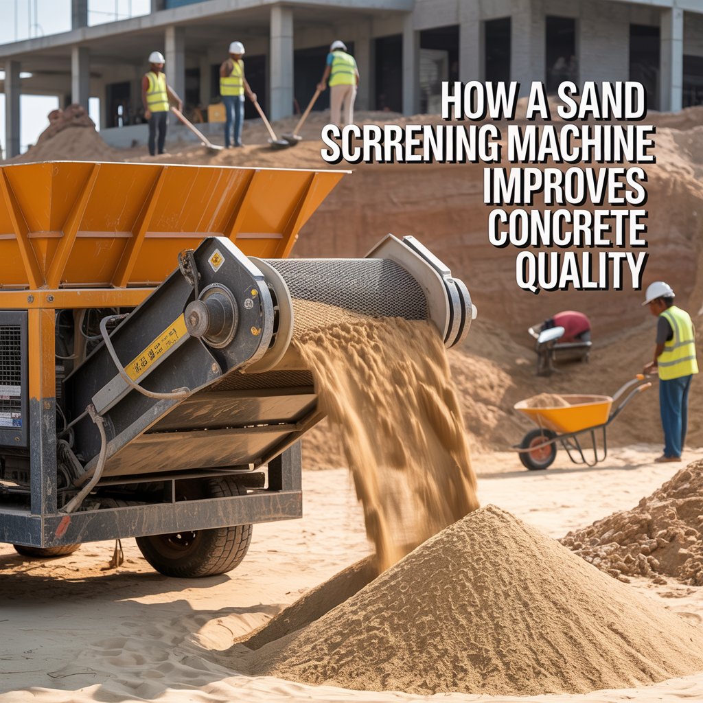 How a Sand Screening Machine Actually Improves Concrete Quality on Site